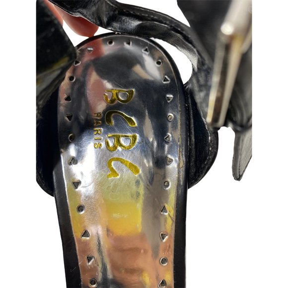 BCBG Black Double Ankle Strap 5.5” Platform Stiletto Size 8 - Picture 13 of 16